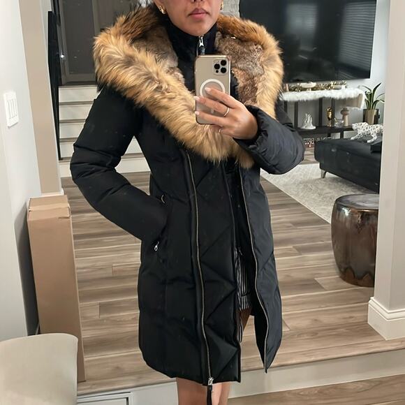 Mackage Trish Down Coat with Naturall Fur Sz XS